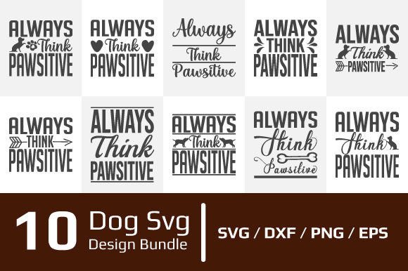 10 Dog Quotes SVG Bundle
