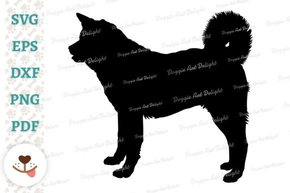 Akita Inu Dog Silhouette Svg Png Dxf Cut