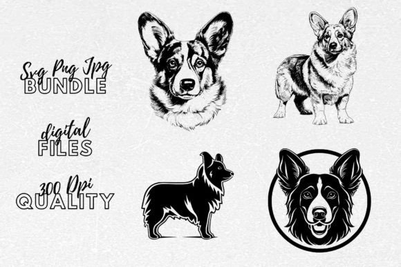 Cardigan Welsh Corgi SVG - Dog Clipart