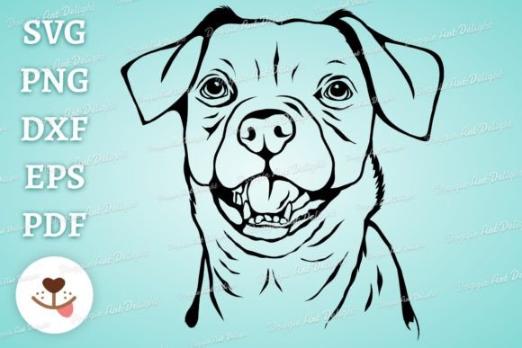 Cute Chiweenie Dog Face Cut File