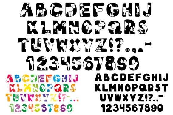 Dog Alphabet SVG for Embroidery