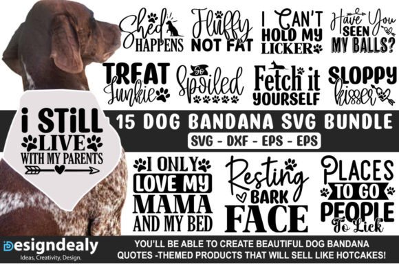 Dog Bandana SVG Bundle