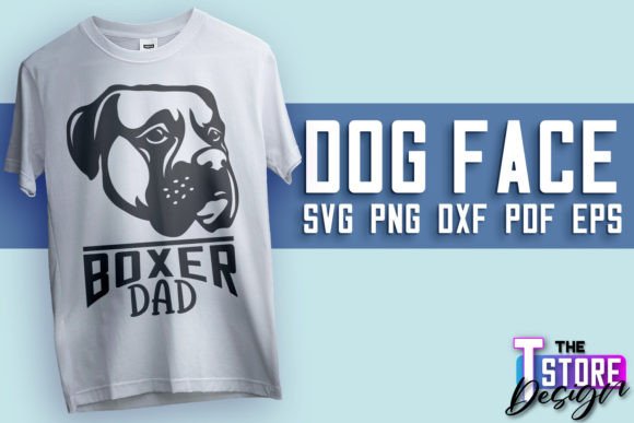 Dog Face SVG Design Dog Dad SVG