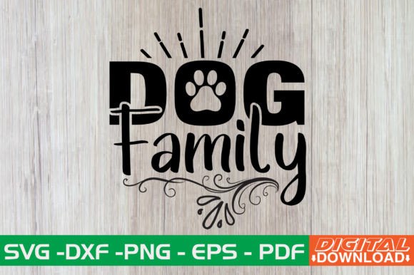Dog Family SVG Design