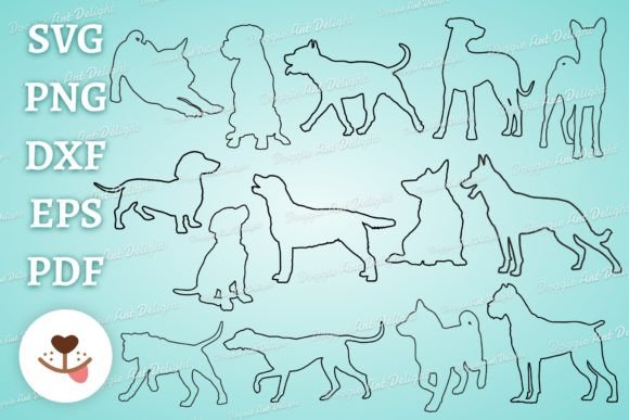 Dog Outline Svg Bundle