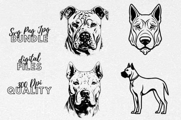 Dogo Argentino SVG Clipart
