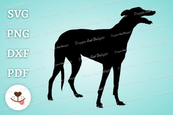 Greyhound Dog Silhouette Svg Clipart