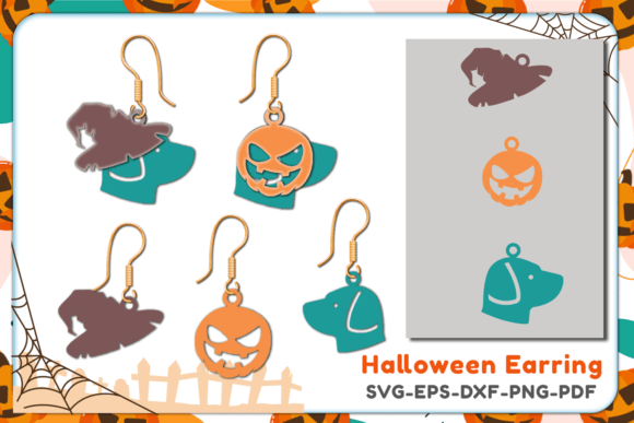 Halloween Earring Svg