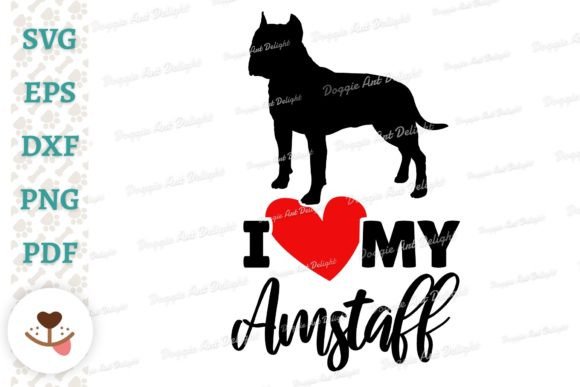 I Love My Amstaff Dog Lover