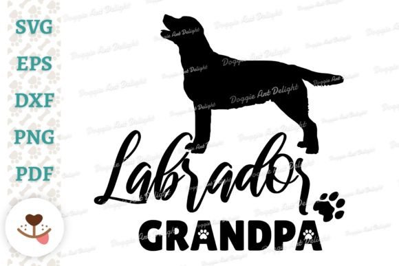 Labrador Grandpa, Dog Grandpa Svg Png
