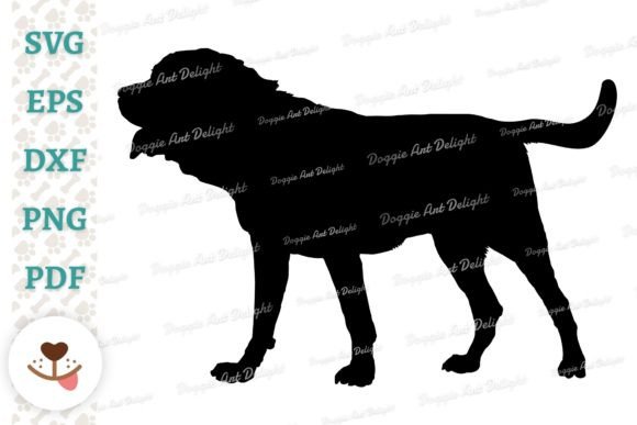 Mastiff Dog Silhouette Svg Png Dxf Cut