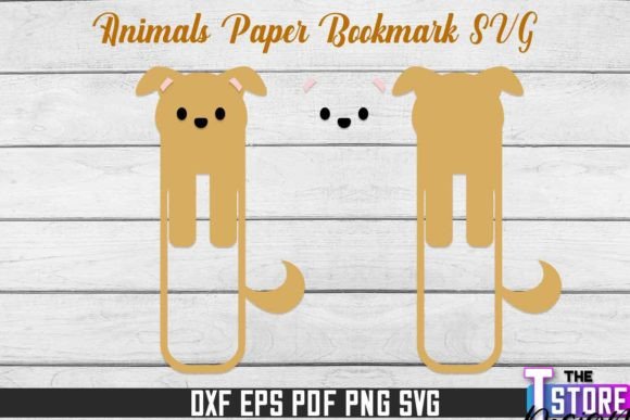 Paper Dog Bookmarks SVG