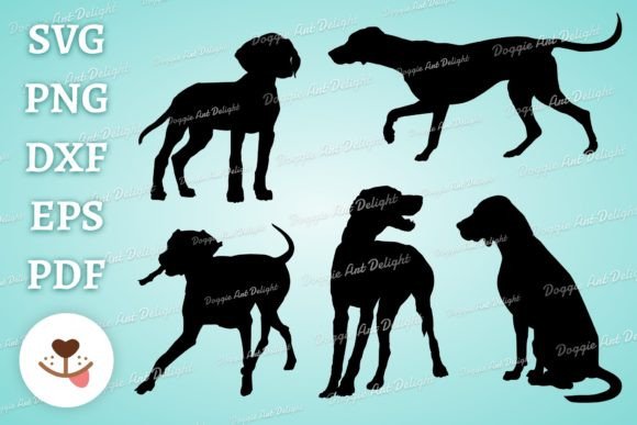 Pointer Dog Silhouette Svg Png Bundle
