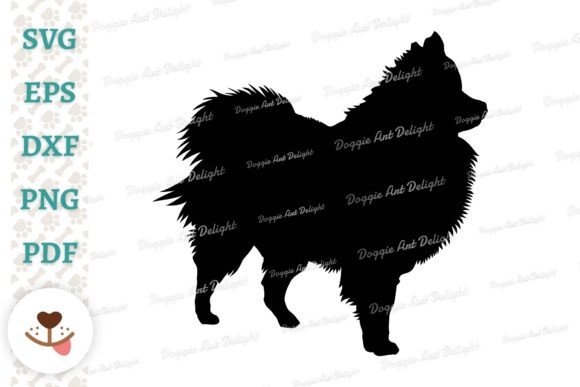 Pomeranian Dog Silhouette Svg Png Dxf