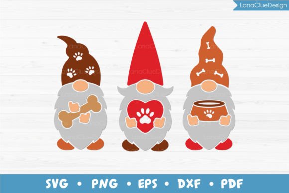 Three Gnomes Pet Lovers - Dog Owners SVG