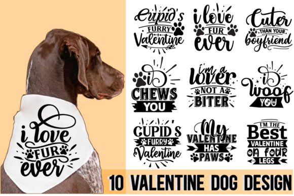 Valentine Dog Bundle SVG